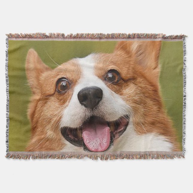Cobertor Adicionar Foto de Cão Personalizada Personalizada (Frente)