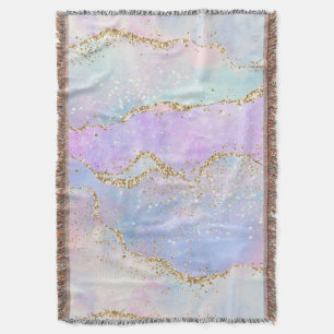 Cobertor Agato de Pastel bonito   Vidro Dourado