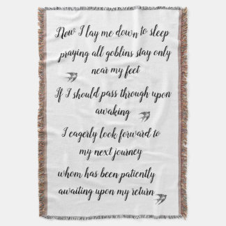 Cobertor Agora eu me deito para dormir