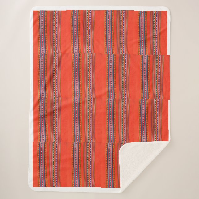 Cobertor aguayo boliviano (Frente)