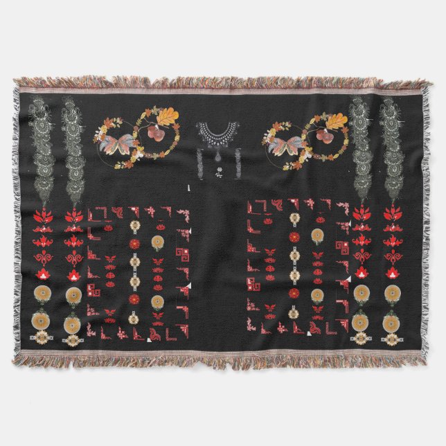 Cobertor Ajrak como Estilo (Frente)