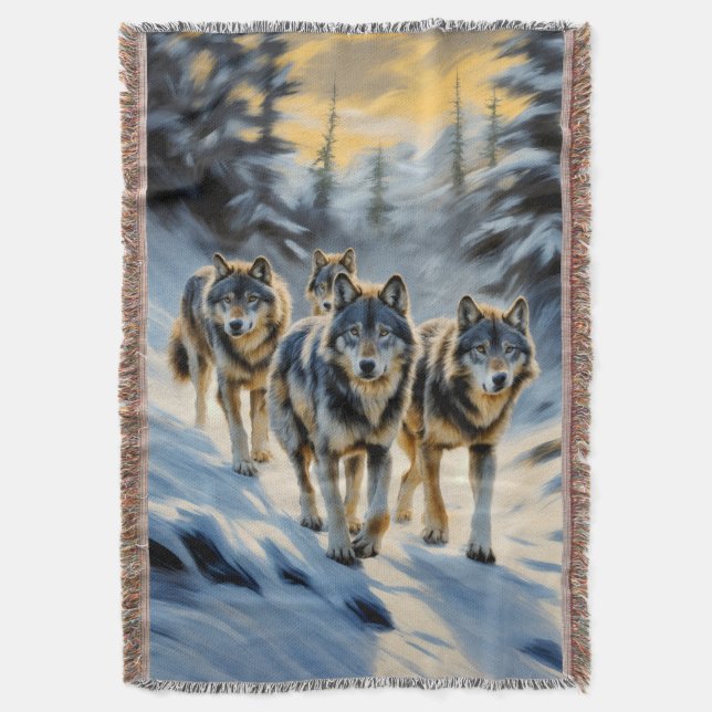 Cobertor Alaska Landscape Wilf Pack Cena de inverno (Frente Vertical)