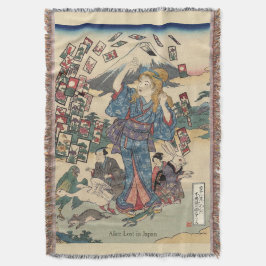 Cobertor Alice Lost in Japan | Ukiyo-e Floating Wonderland
