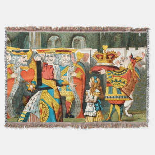 Cobertor Alice no País das Maravilhas Rainha dos Corações