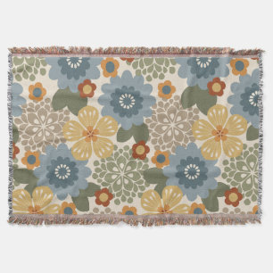 Cobertor Allana Garden Hawaiian Graphical Floral - Dourado