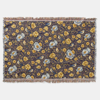 Cobertor Altami Vintage Floral Birds Throw Blanket – Elegan