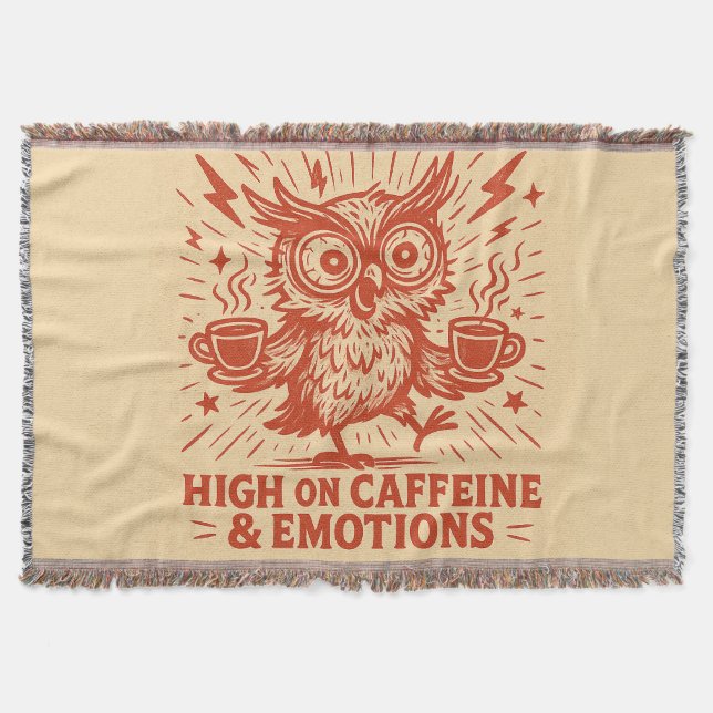 Cobertor Alto em Cafeína & Emoções (Frente)