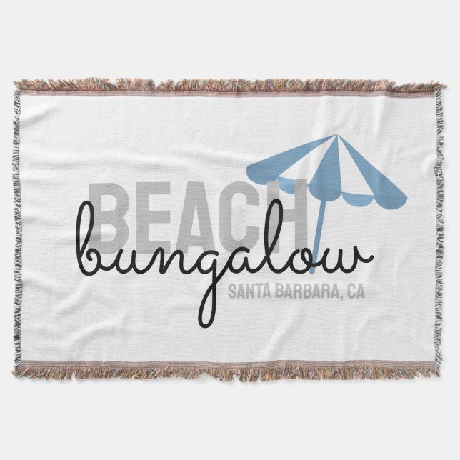 Cobertor Aluguel de férias com guarda-chuva de praia - (Frente)