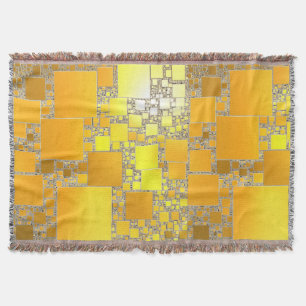 Cobertor Amarelo e Laranja - Aberto