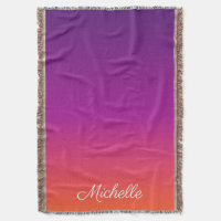 Ambre de gradiente roxo, rosa e laranja