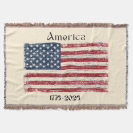Cobertor America Flag 1776 to 2026 USA 250th Anniversary 