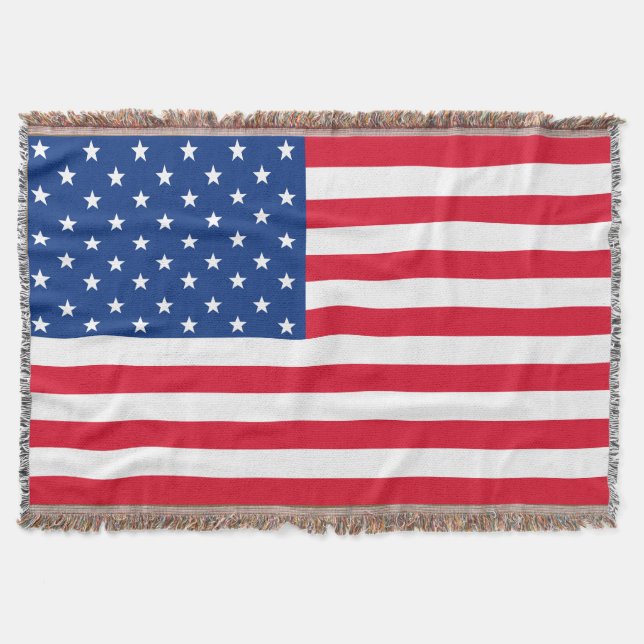 Cobertor  American Flag Throw Blanket  (Frente)
