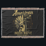 Cobertor American Native Indian T-Shirt American Motorcycle<br><div class="desc">American Native Indian T-Shirt American Motorcycle</div>