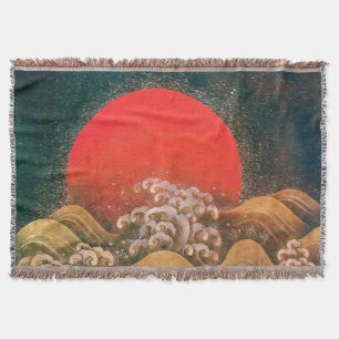 Cobertor AMETERASU, SUN GODDESE Vermelho Castanho Negro