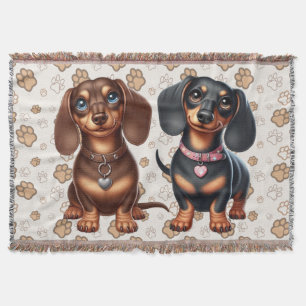 Cobertor Amigos bonitos de dachshund