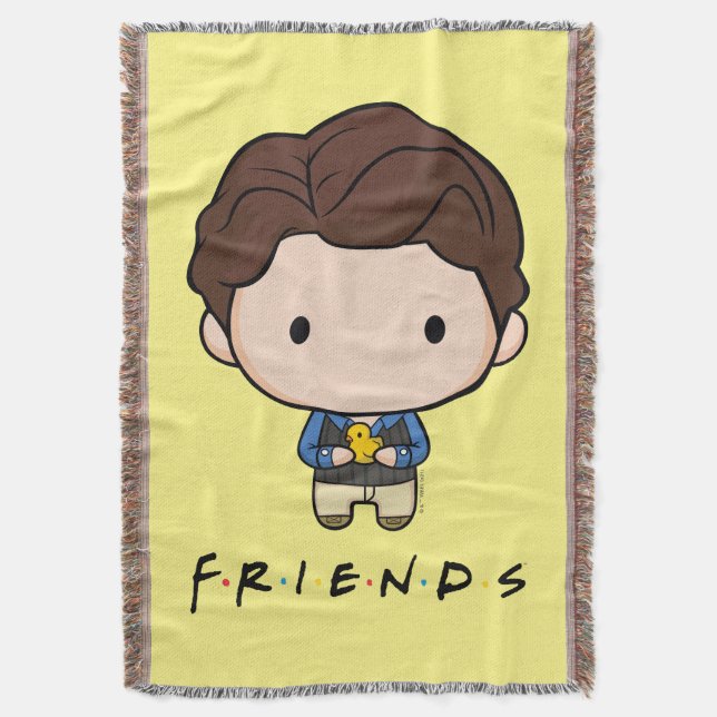 Cobertor AMIGOS™ | Chandler Chibi (Frente Vertical)