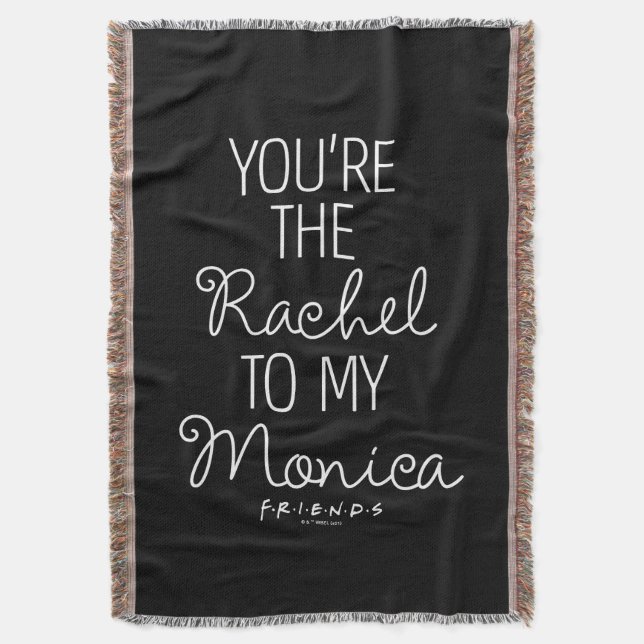 Cobertor AMIGOS™ | Você é a Rachel para minha Monica (Frente Vertical)