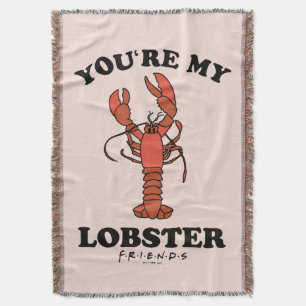 Cobertor AMIGOS™   Você é minha lagosta - Tipografia clássi