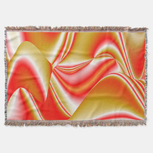 Cobertor Amor e Abstrato 3D Rainbowart Dourado