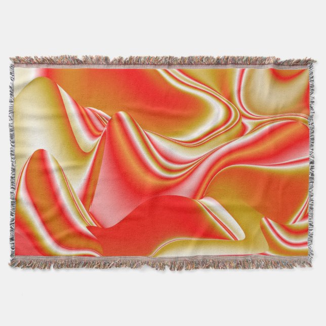 Cobertor Amor e Abstrato 3D Rainbowart Dourado (Frente)