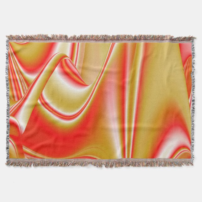 Cobertor Amor e Abstrato 3D Rainbowart Dourado (Frente)