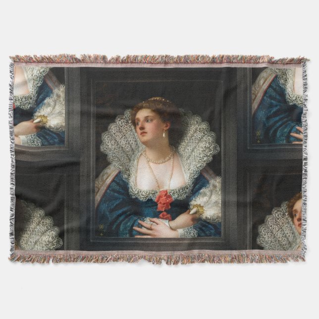 Cobertor Amy Robsart por William Frederick Yeames (Frente)