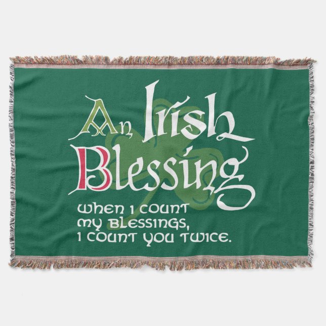 Cobertor An Irish Blessing (Frente)