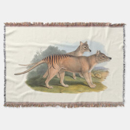 Cobertor Animais de Austrália o tigre tasmaniano