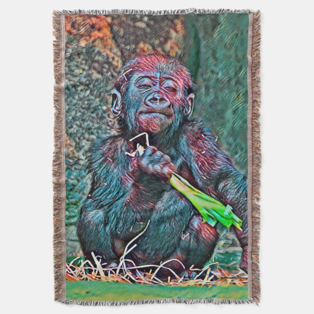 Cobertor AnimalMix_Gorilla_004 (Frente Vertical)