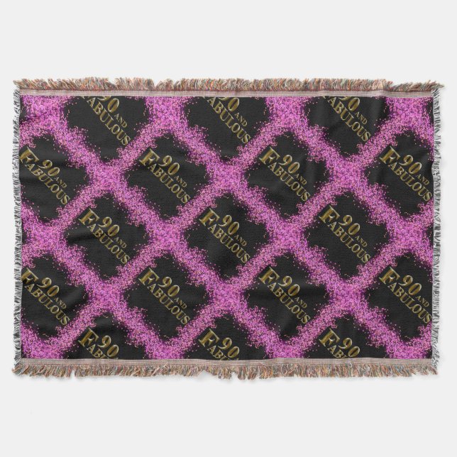 Cobertor Aniversário de 90 anos (Frente)