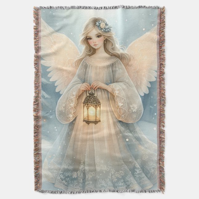 Cobertor Anjo Celestial de Inverno Lanterna da Graça (Frente Vertical)