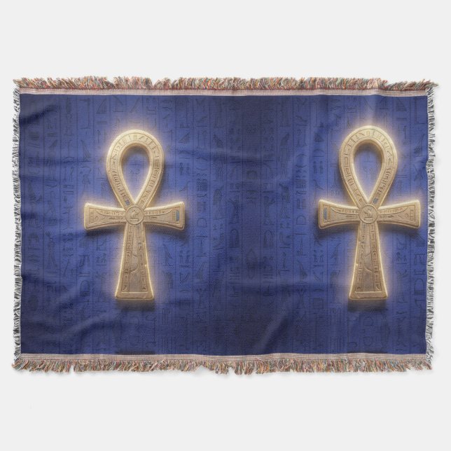 Cobertor Ankh Symbol Bedeutung – Schlüssel des Lebens (Frente)