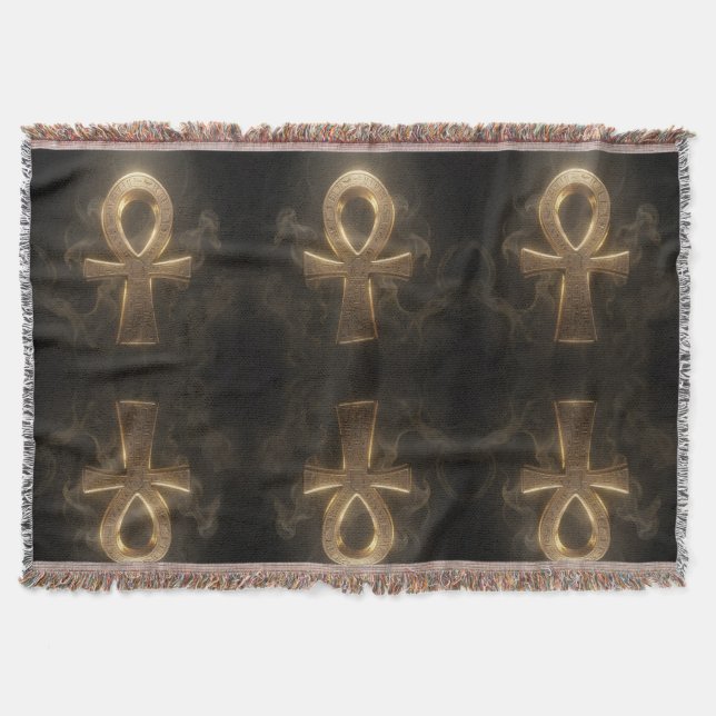 Cobertor Ankh Symbol Meaning – Key of Life´1 (Frente)