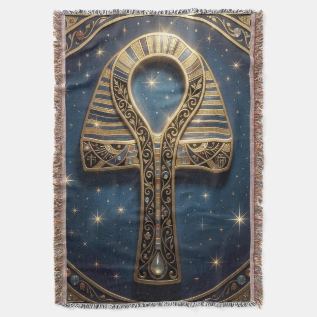 Cobertor Ankh Symbol Meaning – Key of Life´10 (Frente Vertical)