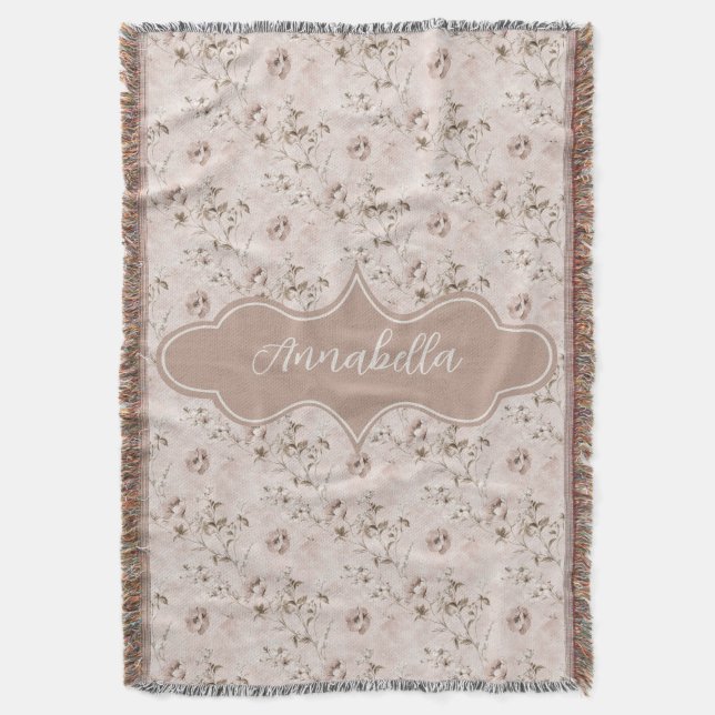 Cobertor Annabella Vintage Dusty Rosa rosa (Frente Vertical)