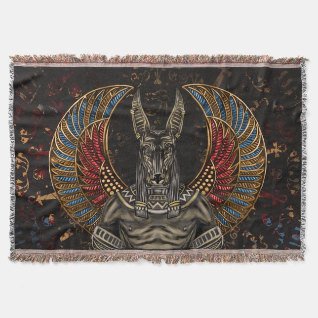 Cobertor Anubis - deus egípcio (Frente)