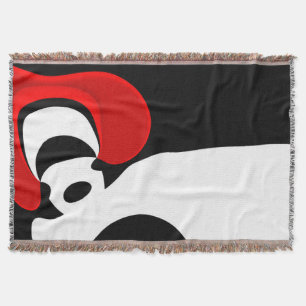 Cobertor Ao Sr. Redd: Abstrato Preto, Branco e Vermelho