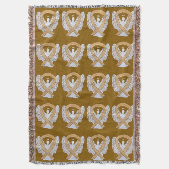 Cobertor Apêndice Cancer Sensibilização Fita Arremessar Abe (Frente Vertical)