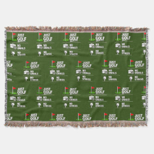 Cobertor Aposentadoria de golfe com bandeira de golfe no ve