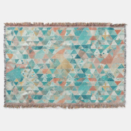 Cobertor Aqua abstrado