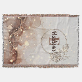 Cobertor Aquarela Marmoreada com Acentos de Largura