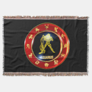Cobertor Aquarius Zodiac - Sinal Astrologia