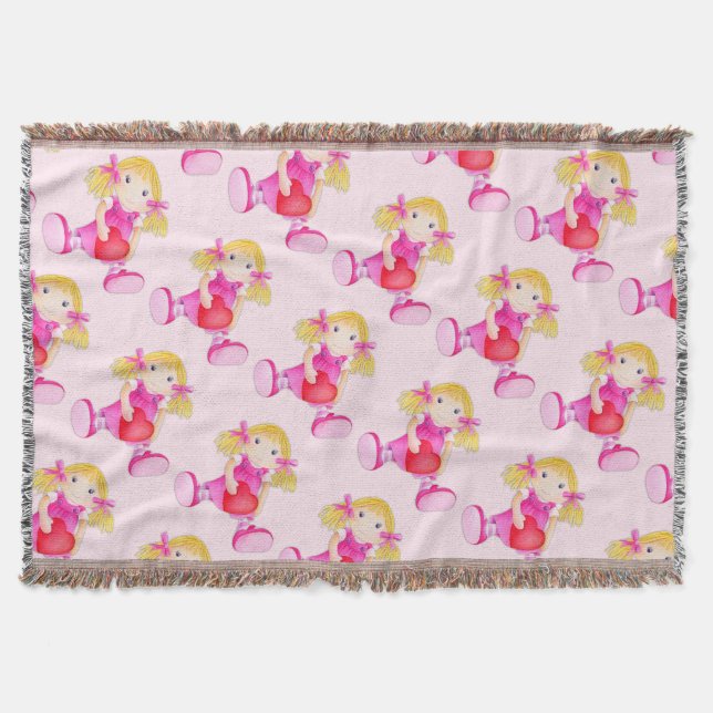 Cobertor Aranha boneca d'água cor d'água (Frente)