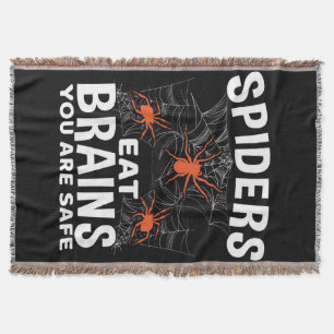 Cobertor Aranhas Comem Cérebros Você É O Halloween Segur