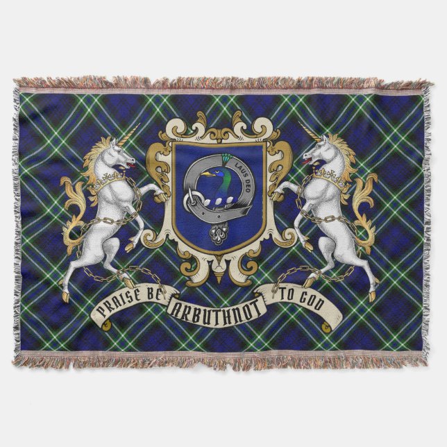 Cobertor Arbuthnot Clan Crachá & Tartan (Frente)