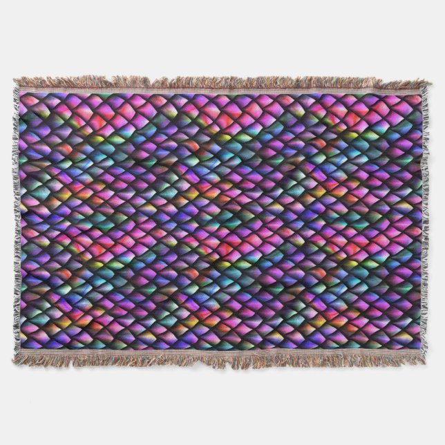 Cobertor Arco-Íris Dragão Espalha (Frente)