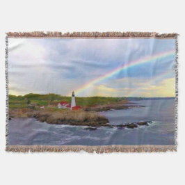 Cobertor Arcos-íris e farol gêmeos