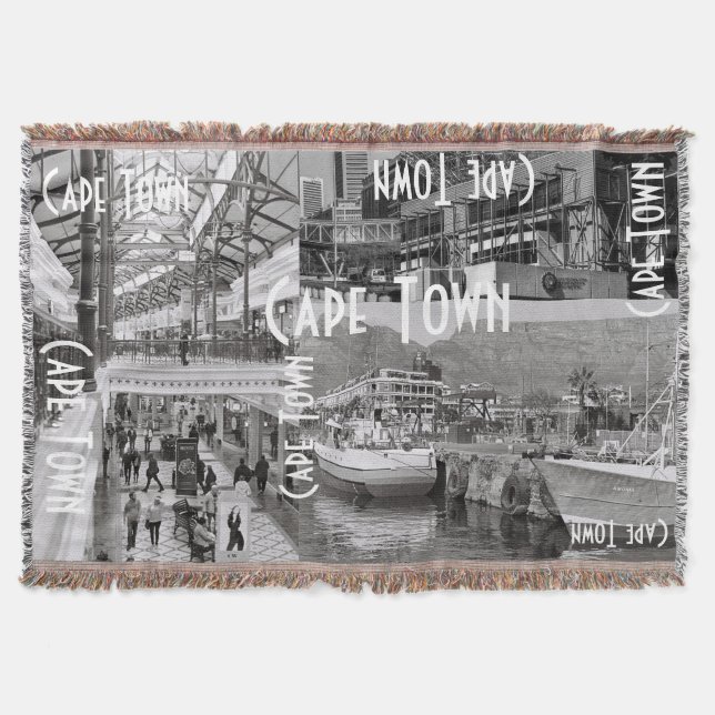 Cobertor Arquitetura Monocromática de paisagem urbana da Ci (Frente)