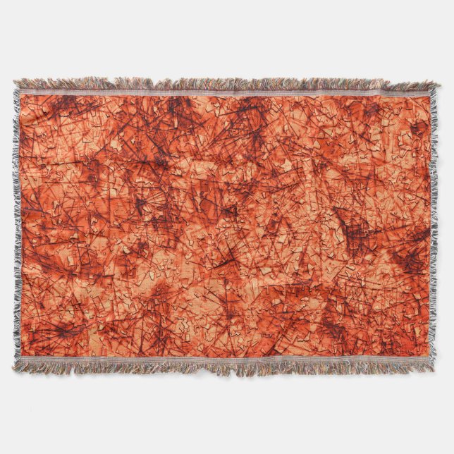 Cobertor Arranhões num fundo coral ligeiramente visto (Frente)