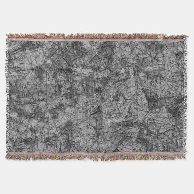 Cobertor Arranhões sobre arranhões em uma cinza levemente a (Frente)